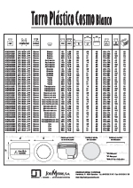 Tarro de plstico COSMO blanco - Caractersticas