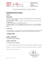 Frasco de plstico BODY verde - Ficha tcnica