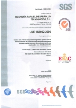 Certificado de gestion I+D+i(UNE166002)