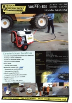 Carrete de manguera de alta y baja presin