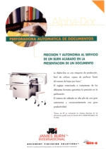 JBI Perforadora automtica ALPHA-DOC