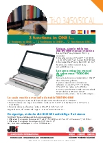 JBI Perforadora y cerradora Wire-O manual Trio34/50/50Cal