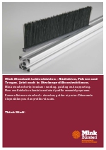 Cepillos de listn para perfilera de alumino - Mink STL2108/2110