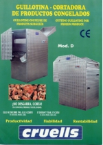 Guillotina cortadora de productos congelados D