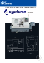 Torno CNC de bancada inclinada Cyclone serie FCL