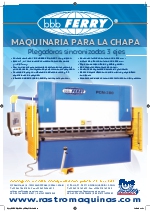 Plegadoras hidrulicas sincronizadas Ferry bbb a 3 ejes (Y1;Y2;X)