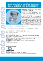 Medidores electromagnticos de caudal Mabmag1500