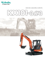 Miniexcavadora 3520 kg KUBOT KX101-3a3