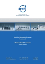 Resumen de producto, Condensadores_Frolyt