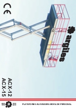 Catlogo plataformas de tijeras para elevacin de personal modelos ACX-12 y ACX-15