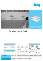Barrera de agua Tyvek