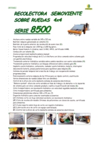 Recolectora Semoviente Serie 8500_Ortomec