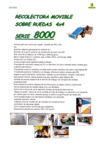 Recolectora sobre ruedas 4x4 Serie 8000_Ortomec
