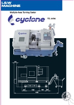 Torno CNC de bancada inclinada de muti-ejes Cyclone serie FCL