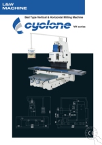 Fresadora CNC vertical y horitzontal Cyclone serie VH