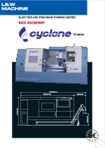 Torno CNC de bancada inclinada con guias prismaticas Cyclone serie TC