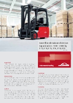 Carretillas elevadoras el�ctricas E12, E14, E15, E16, E18, E20 Serie 386