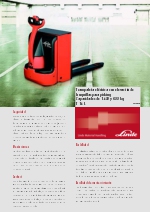 Transpaletas el�ctricas para elevaci�n de horquillas T16L Serie 360