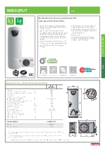 Bomba de calor de suelo sistema partido Nuos Split 300