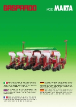 Sembradora precision gaspardo telescopica marta