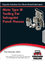 Utillaje para punzonadoras Salvagnini