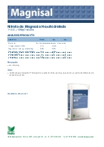 Nitrato de Magnesio Hexahidratado Magnisal