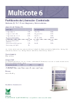 Fertilizante de liberacin controlada Multicote 6 15-7-15 con Magnesio y Micronutrientes