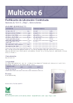 Fertilizante de liberacin controlada Multicote 6 16-8-12+2MgO + Micronutrientes