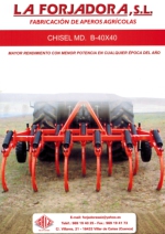 Chisels de 7 a 25 brazos Mod. B-40x40