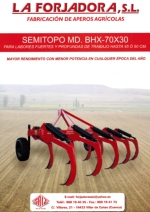 Semitopos fijos o plegables desde 7 hasta 19 brazos Mod. BHX-70x30