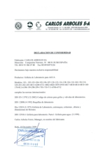 Declaracin conformidad grifera agua