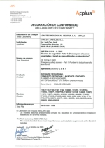 Declaracin conformidad EN15154-1-C