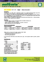 Multicote (4) 15-7-15 + 2MgO + ME: Fertilizante de liberacin controlada