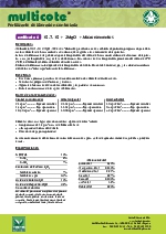 Multicote (6) 15-7-15 + 2MgO + ME: Fertilizantes de liberacin controlada
