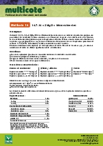 Multicote (16) 14-7-14 + 2MgO: Fertilizantes de liberacin controlada