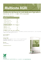 Multicote Agri 18-11-11: Fertilizantes de liberacin controlada
