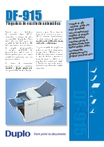 Duplo DF-915 Plegadora de escritorio automtica