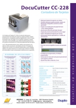 Cortadora de tarjetas Duplo CC-228