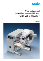 Dispensador/impresora de etiquetas Cap HS 150