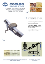Cintas extractoras con detector de metales CED-1, CED-3, CED-4_Coalza