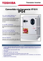 Convertidor de frecuencia Toshiba VF-S11, IP55