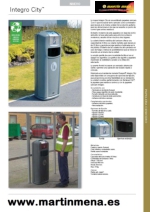 Ficha papeleras cenicero Integro City 35