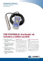 Analizadores de turbidez y solidos porttil TSS.