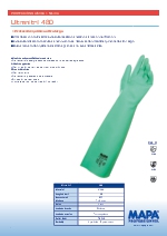 Guantes para proteccin qumica Ultranitril 480