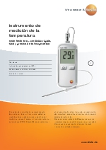 Instrumento de medicin de la temperatura-testo 108