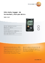 Mini data logger de humedad y temperatura-testo 174H