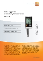 Data logger de humedad y temperatura-testo 175-H1