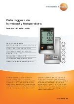 Data loggers de humedad y temperatura-testo 176 H1 y testo 175 H2