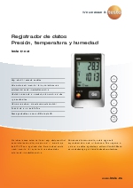 Registrador de datos: presin, temperatura y humedad-testo 176 P1