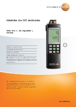 Medidor de CO ambiente-testo 315-2 por seguridad y servicio